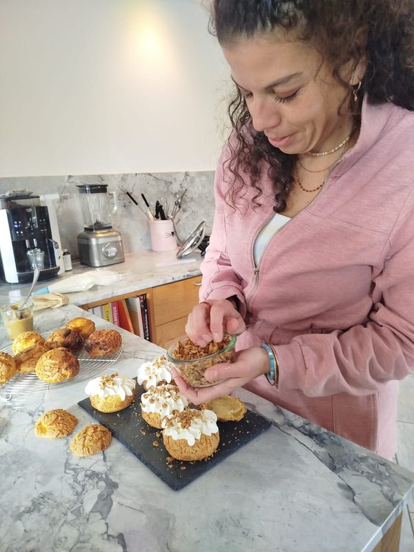 Dressage de choux à la crème